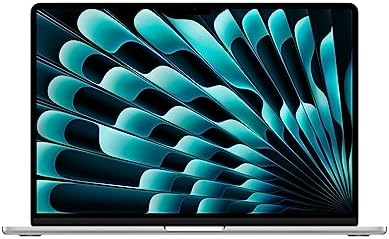 Apple 2023 MacBook Air Laptop with M2 chip: 15.3-inch Liquid Retina Display, 8GB Unified Memory, 256GB SSD Storage, 1080p FaceTime HD Camera, Touch ID. Works with iPhone/iPad; Silver